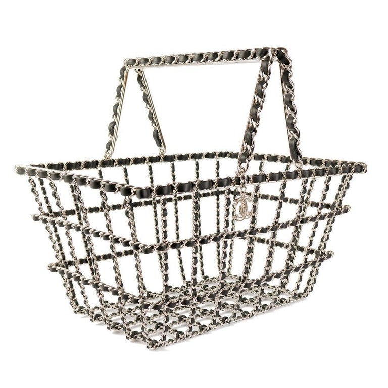Chanel Rare Collector's Runway Supermarket Grocery Basket Chain
