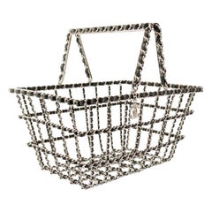 Chanel Rare Collector's Runway Supermarkt Lebensmittelgeschäft Korb Kette Tote Minaudière