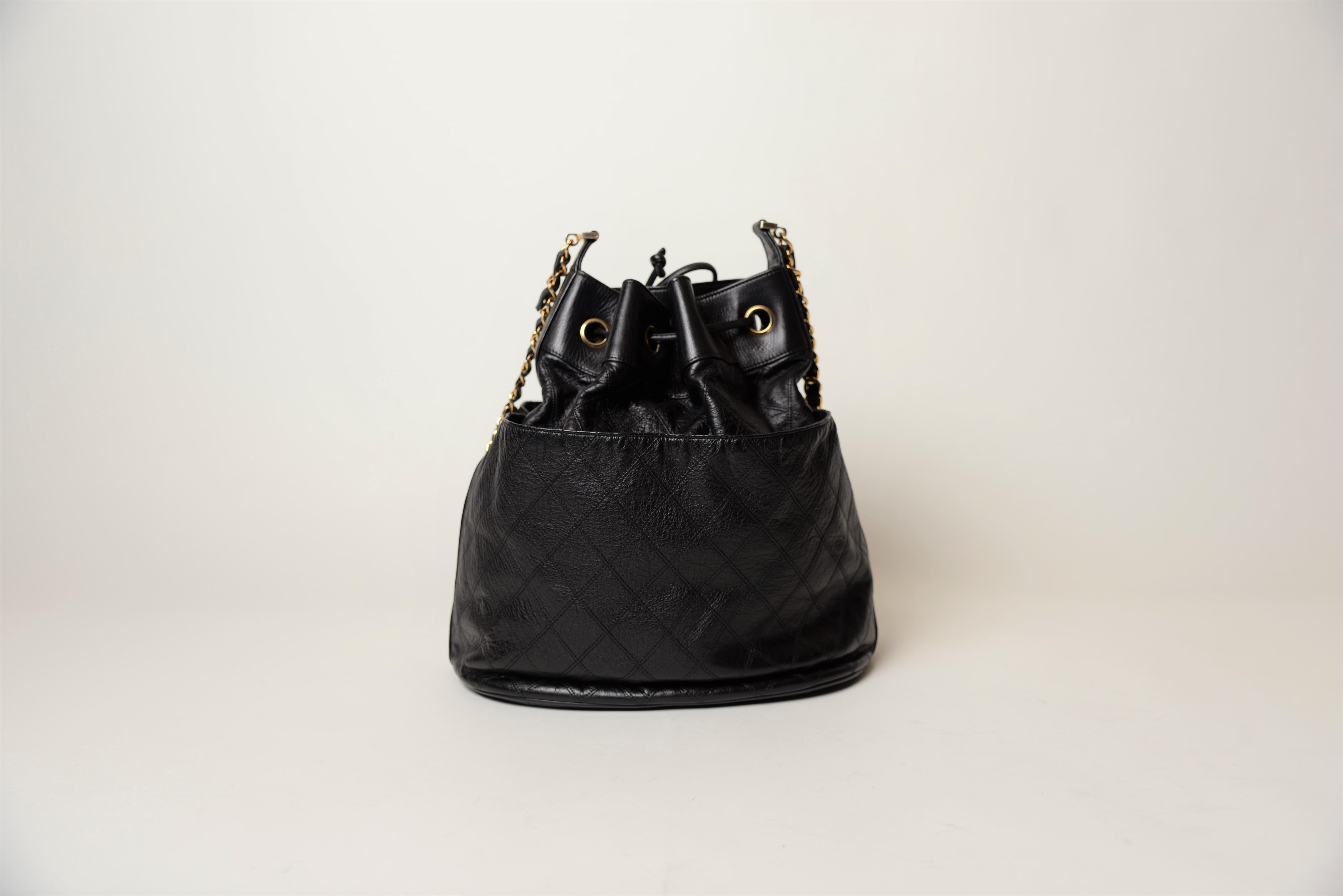 chanel drawstring bag