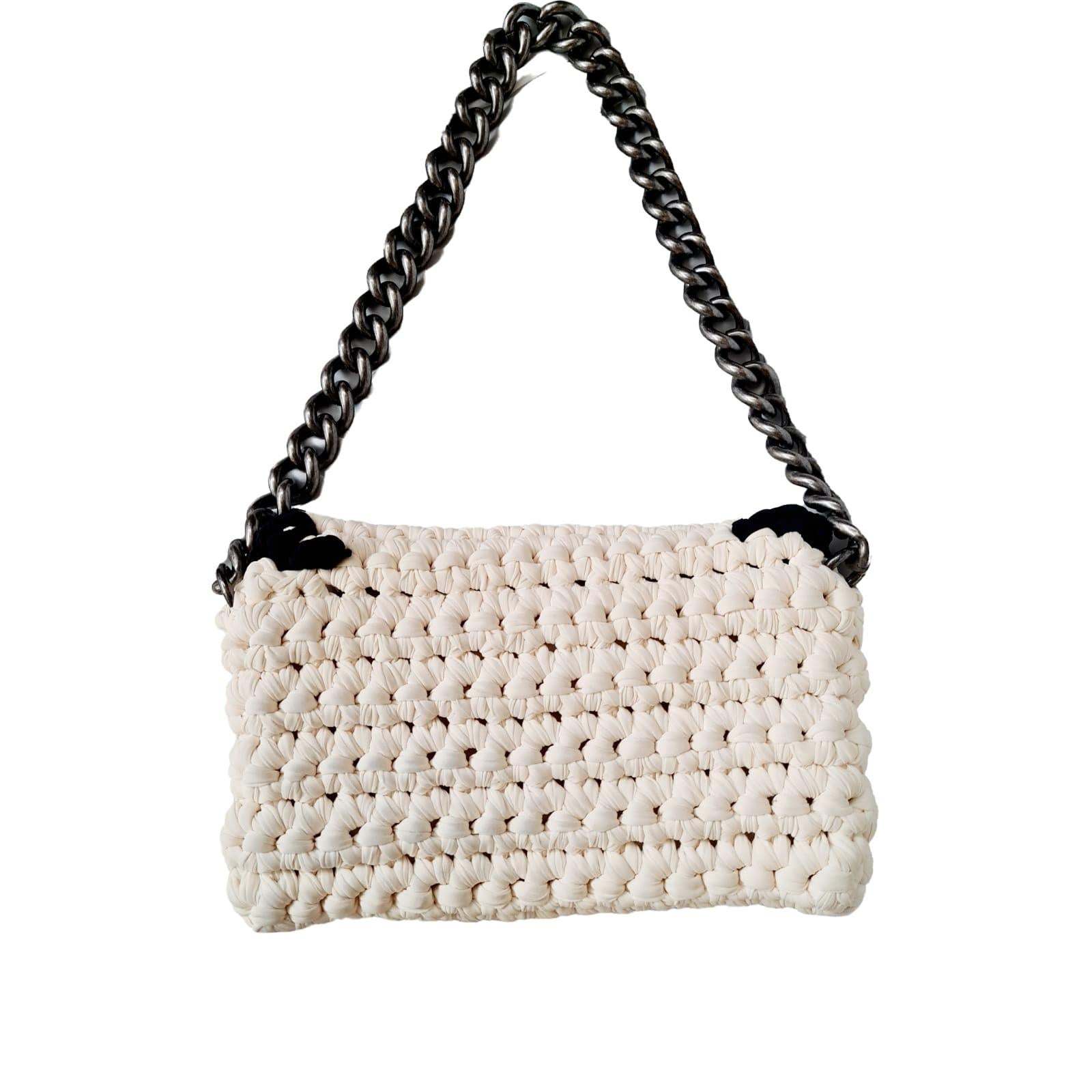 Chanel Fancy Crochet Flap Bag 2