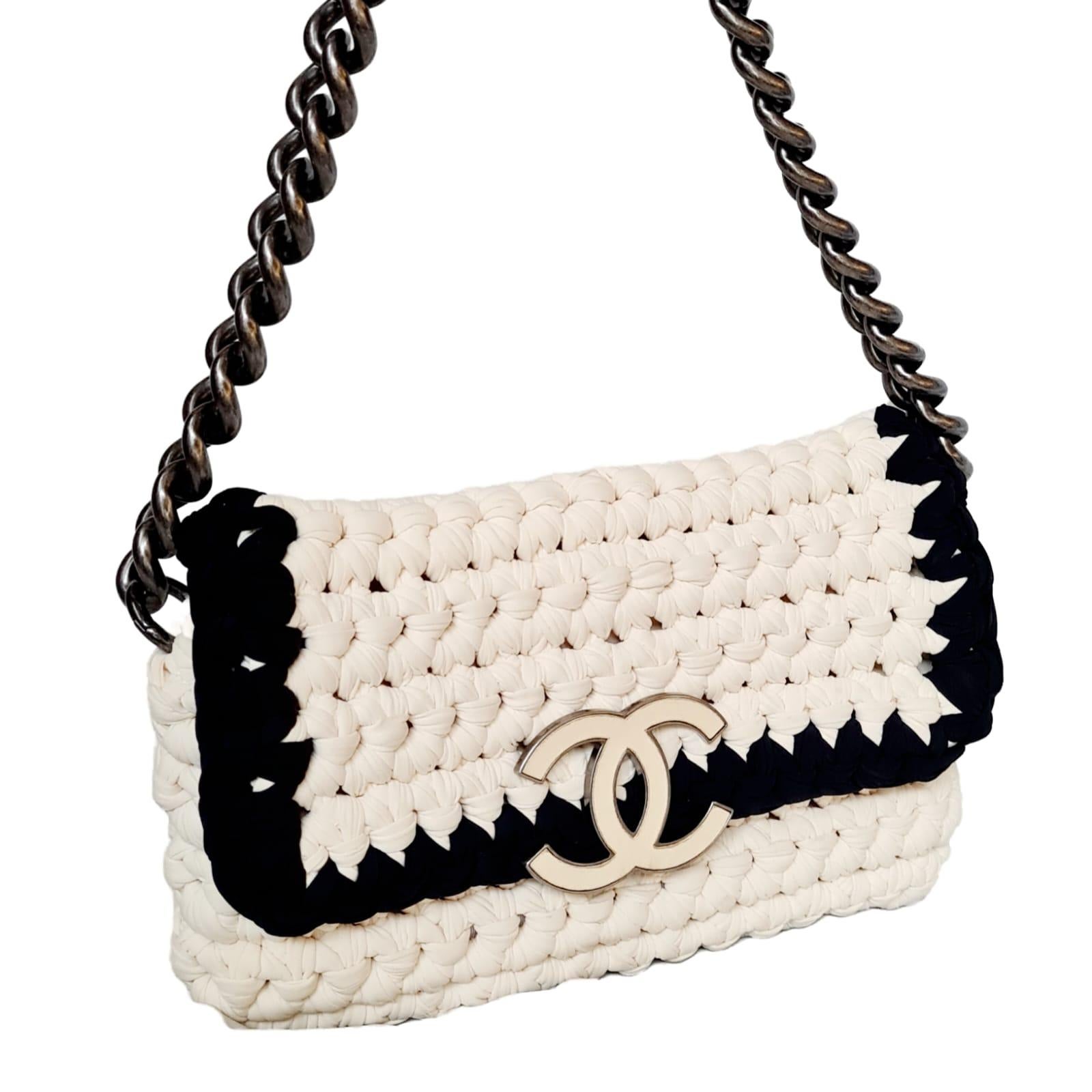 Chanel Fancy Crochet Flap Bag 3