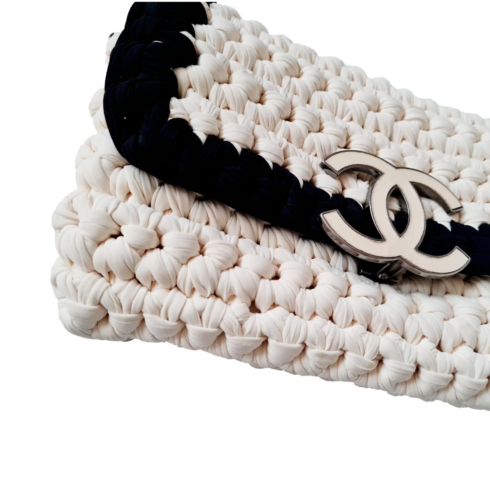 Chanel Fancy Crochet Flap Bag 5