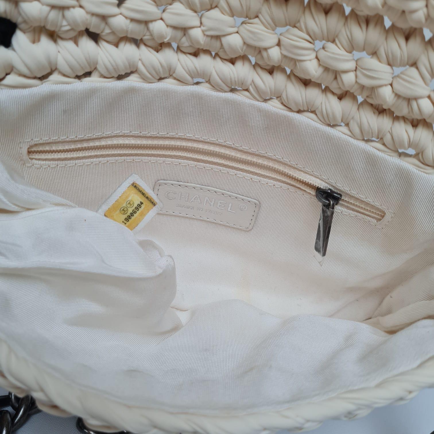 Chanel Fancy Crochet Flap Bag 9