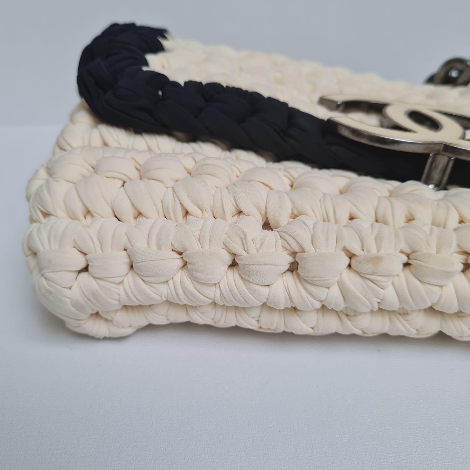 Chanel Fancy Crochet Flap Bag 10