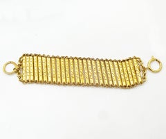 Chanel Rare Gold Plated Chanel Bar Bracelet