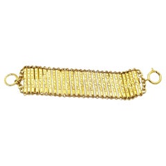 Chanel Rare Gold Plated Chanel Bar Bracelet