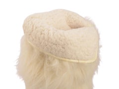 Chanel Rare High Faux Fur Boots