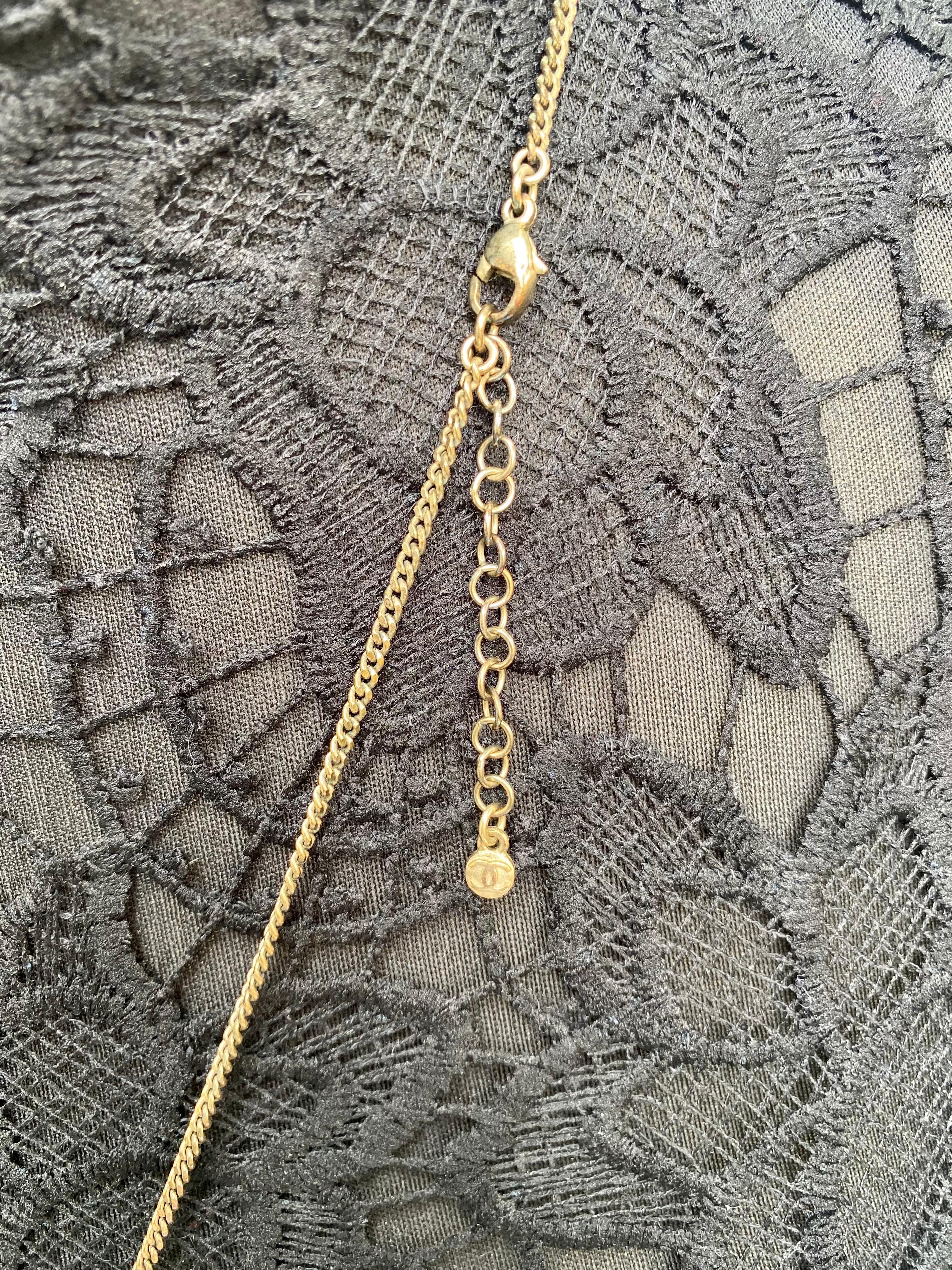 Chanel Rare ID Dog Tags Charm Necklace In Good Condition For Sale In Fort Lauderdale, FL