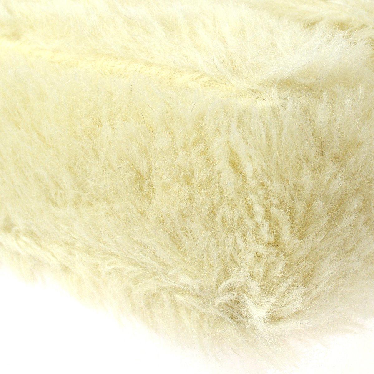 Chanel Rare Kelly Off White Fantasy Rabbit Fur Top Handle Satchel Evening Bag 1
