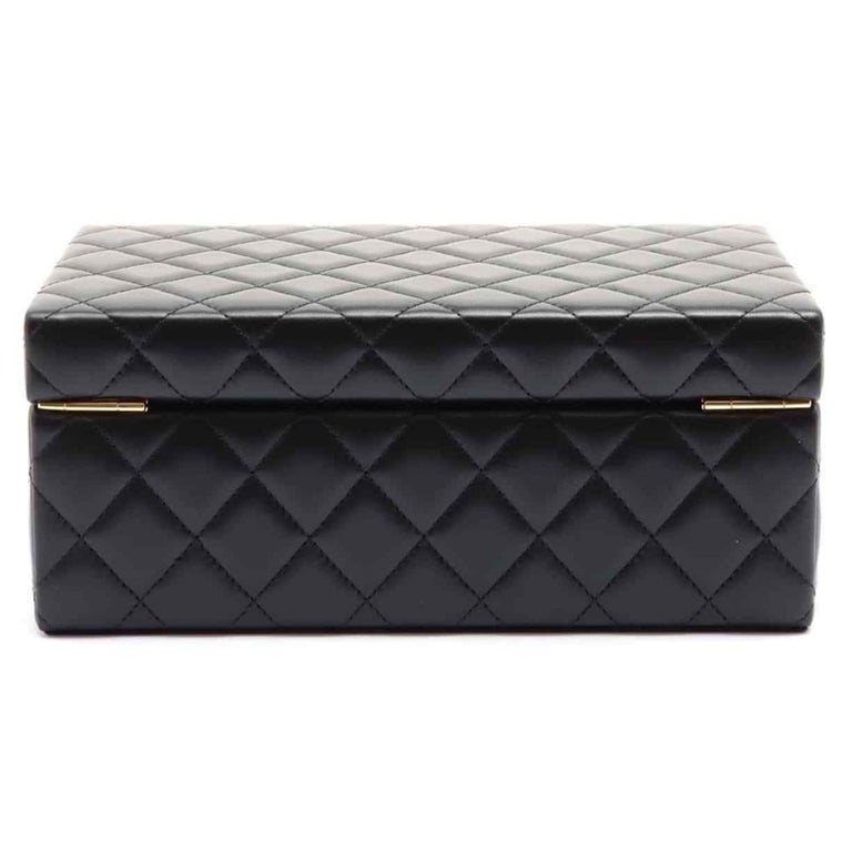 Chanel Rare Limited Edition Black Quilted Lambskin Collectors Decor ...