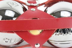 Chanel Seltene Limited Rot x Silber CC Logo Petanque Bocce Ball Set 42cz427s