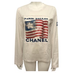 Chanel rare Métiers d'art Paris Dallas 2014 Kristen stewart t shirt a maniche lunghe