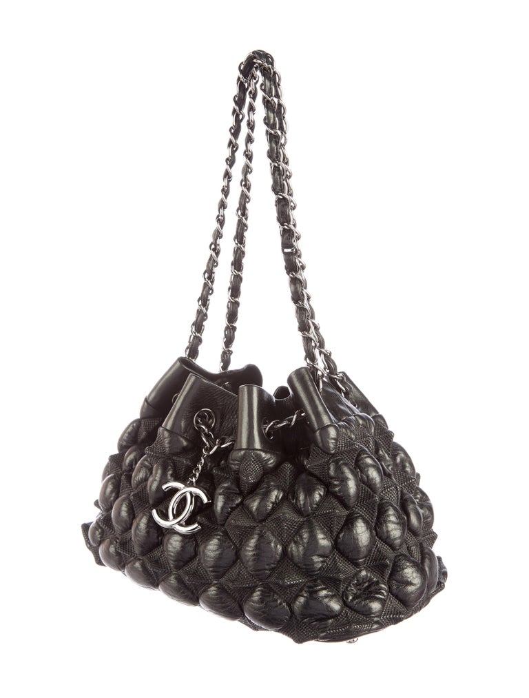 Chanel Rare METIERS D'art Raised Geometric Pyramid Diamond Quilted Shoulder Bag