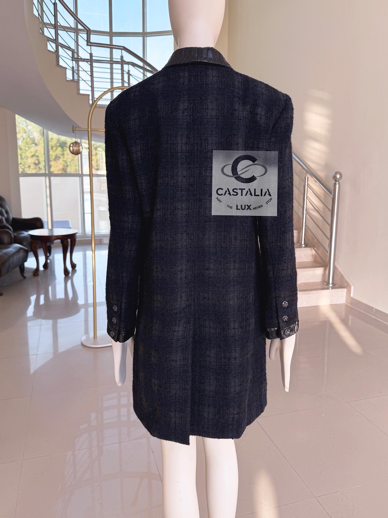 Chanel Rare Paris / Edinburgh CC Gripoix Buttons Tweed Jacket 36 FR For Sale 10