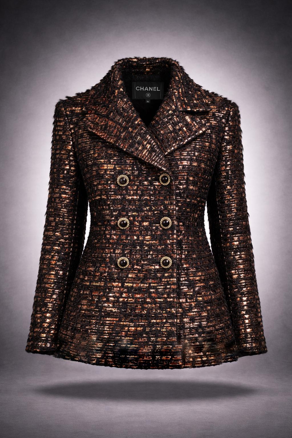 CHANEL Rare Paris / HAMBURG Veste en tweed à ruban 36 FR