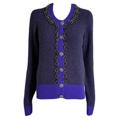 Chanel Rare Paris / London Jewel Embellished Cardigan 40 FR