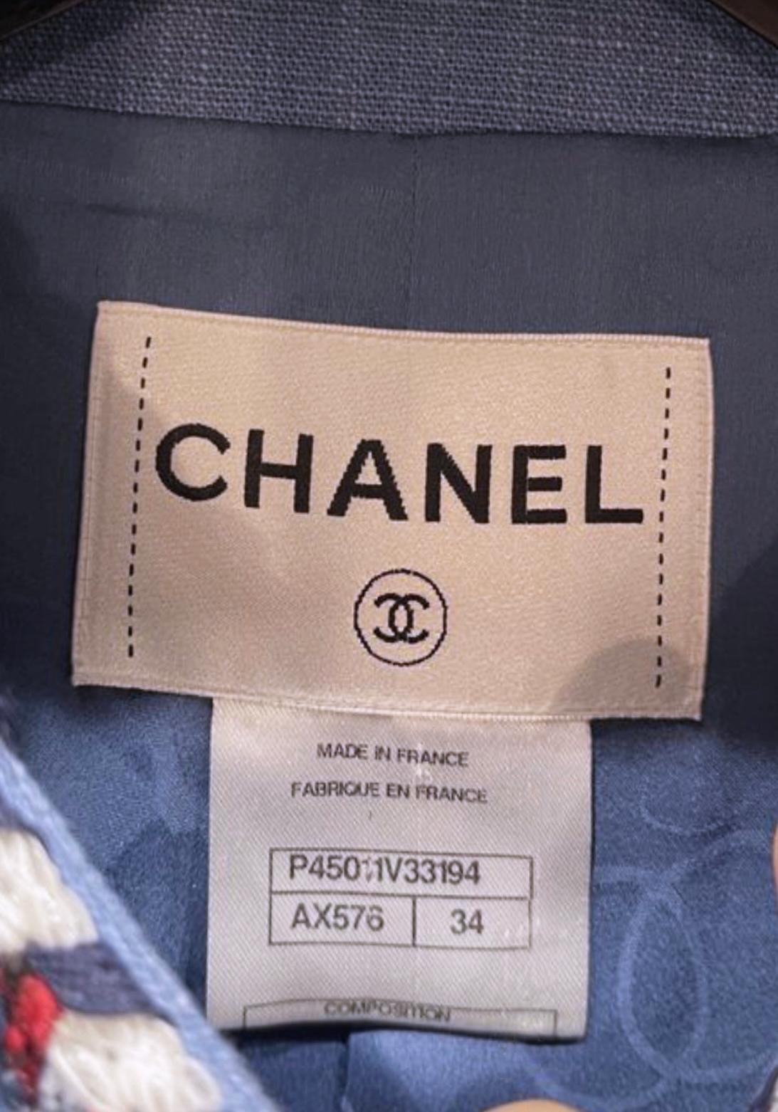 Chanel Rare Paris / Versailles Runway Denim Jacket 5