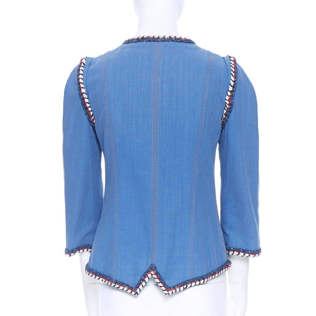 Chanel Rare Paris / Versailles Runway Denim Jacket 4
