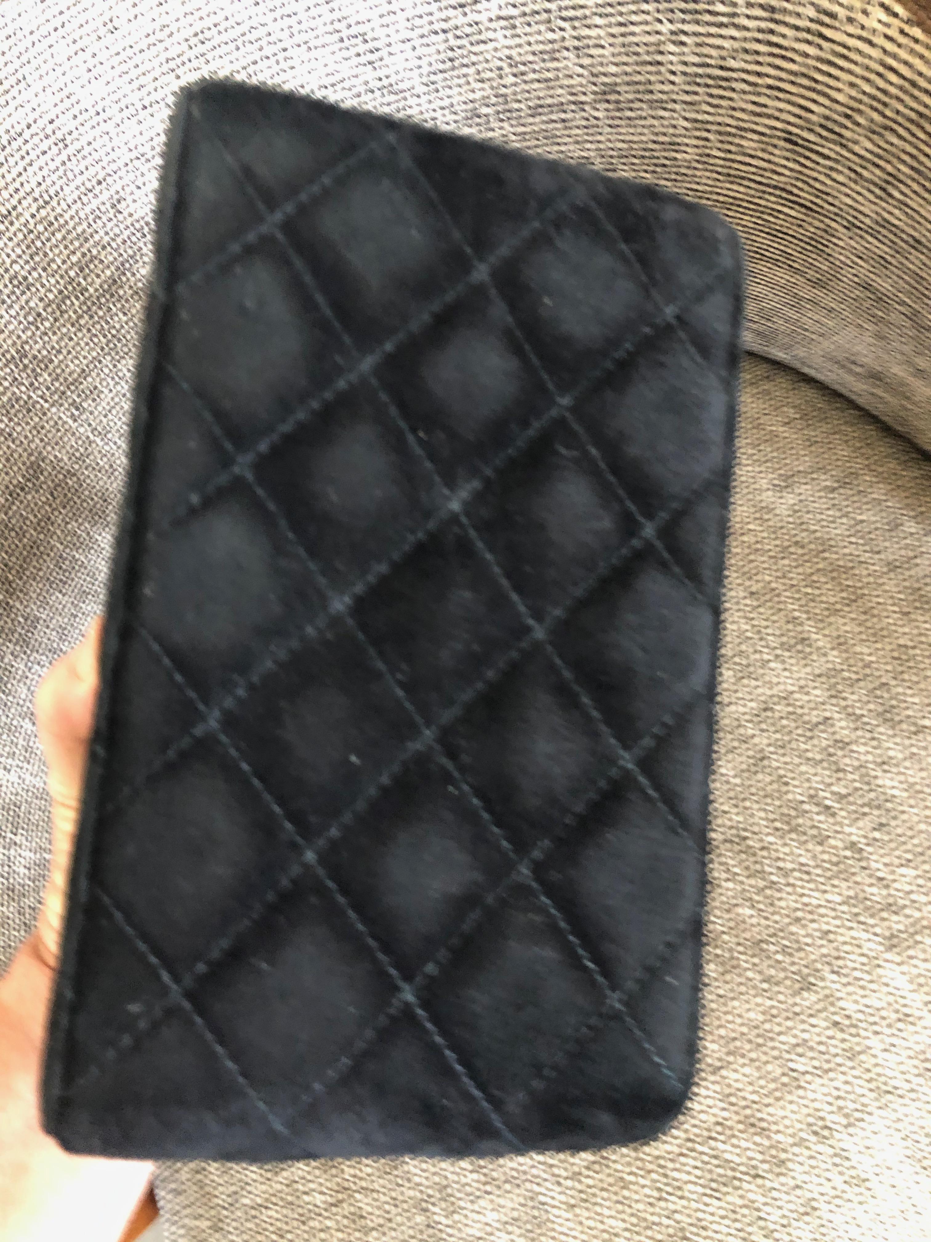 Chanel Rare Quilted Sueded Box Bag with Faux Tortoise Top and Chain For Sale 5