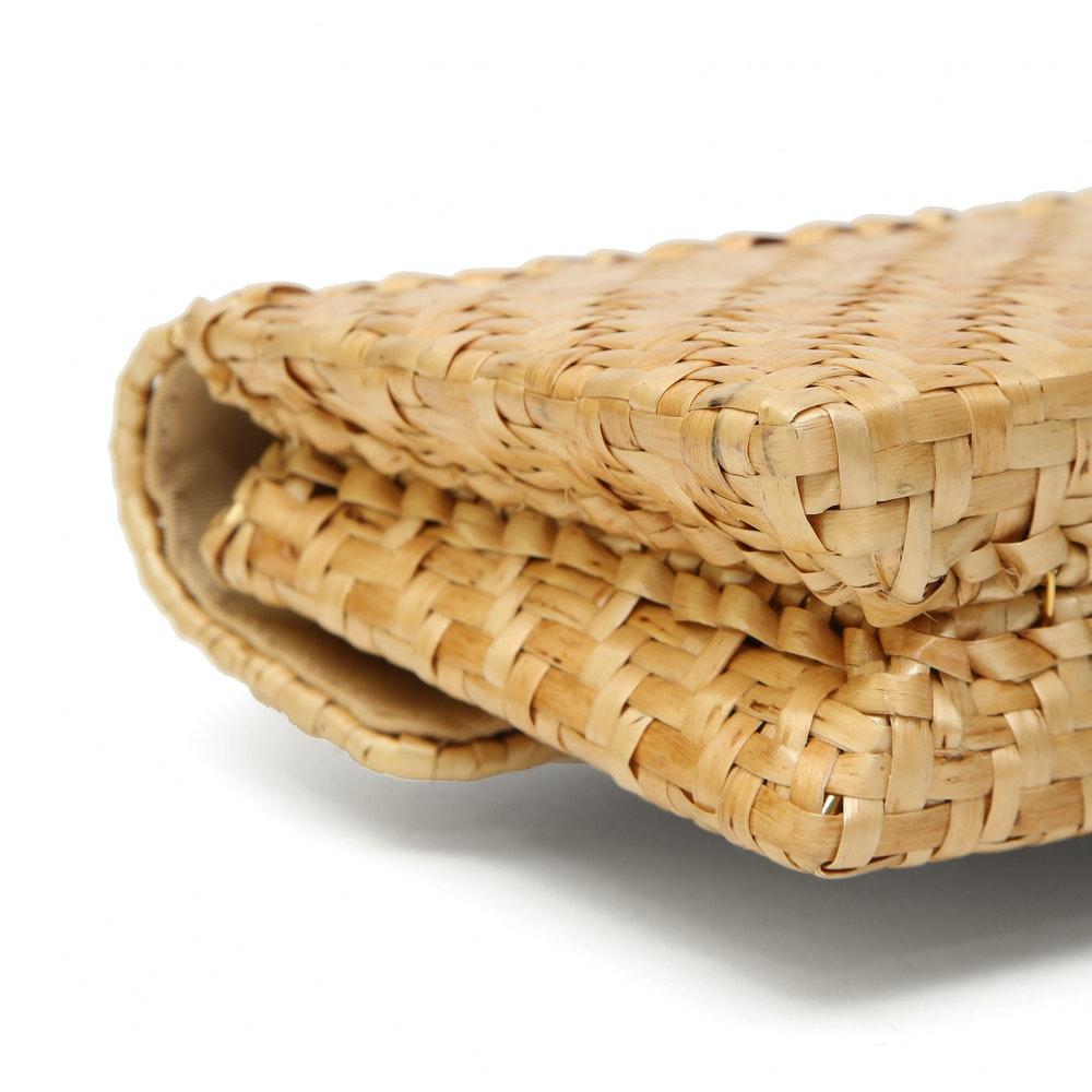 da uomo o donna Borsa a tracolla in rattan Chanel Rare