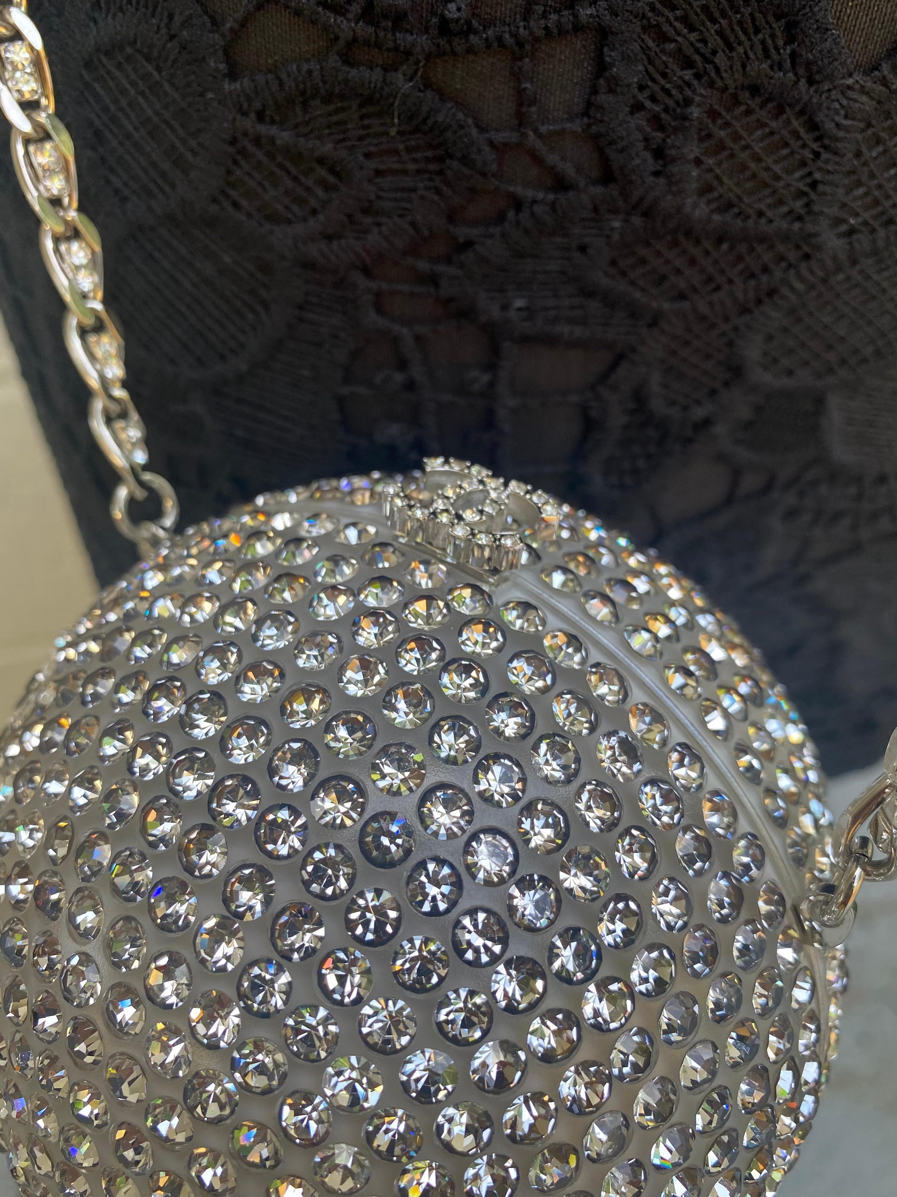 Chanel Rare Runway 2018 Crystals Minaudières Clutch Crossbody Bag 11