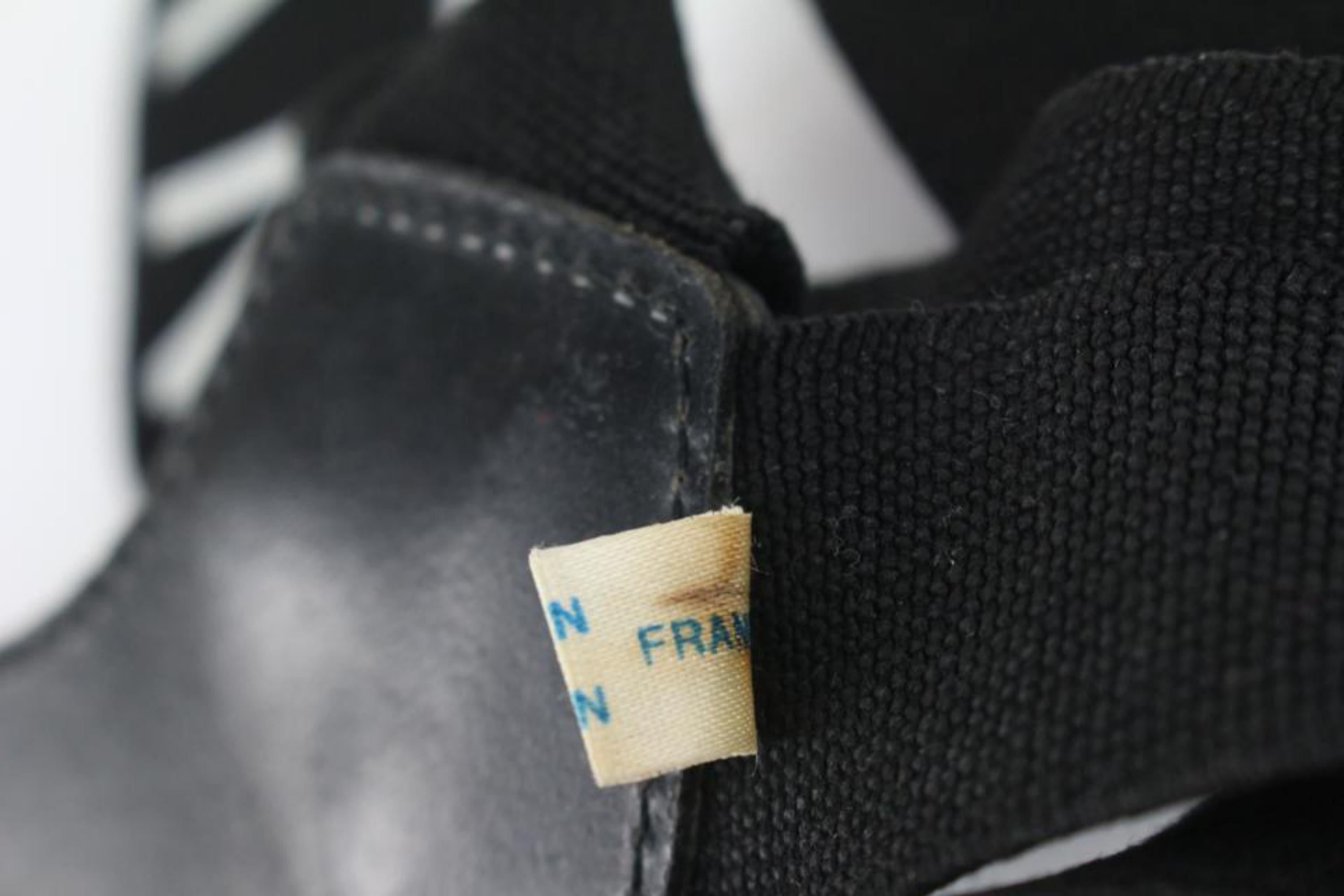 Chanel Rare Runway Black CC Logo Suspenders Braces 0CC1224 5