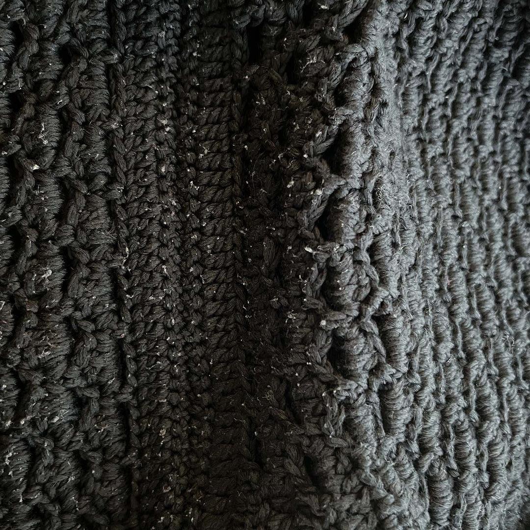Chanel Rare Runway Pieces Sac à dos Cayo Coco en crochet noir Unisexe en vente