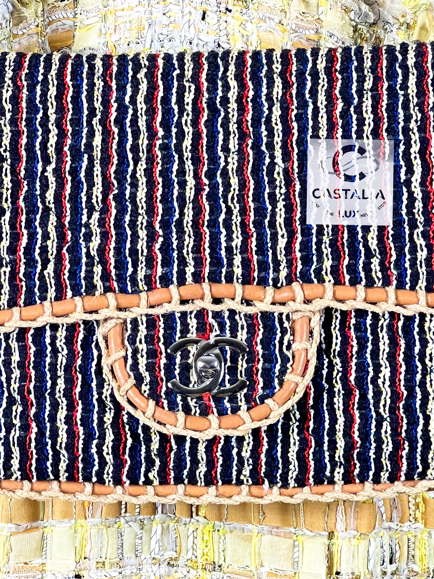 Chanel Rare Saint-Tropez Timeless Flap Tweed Bag 1