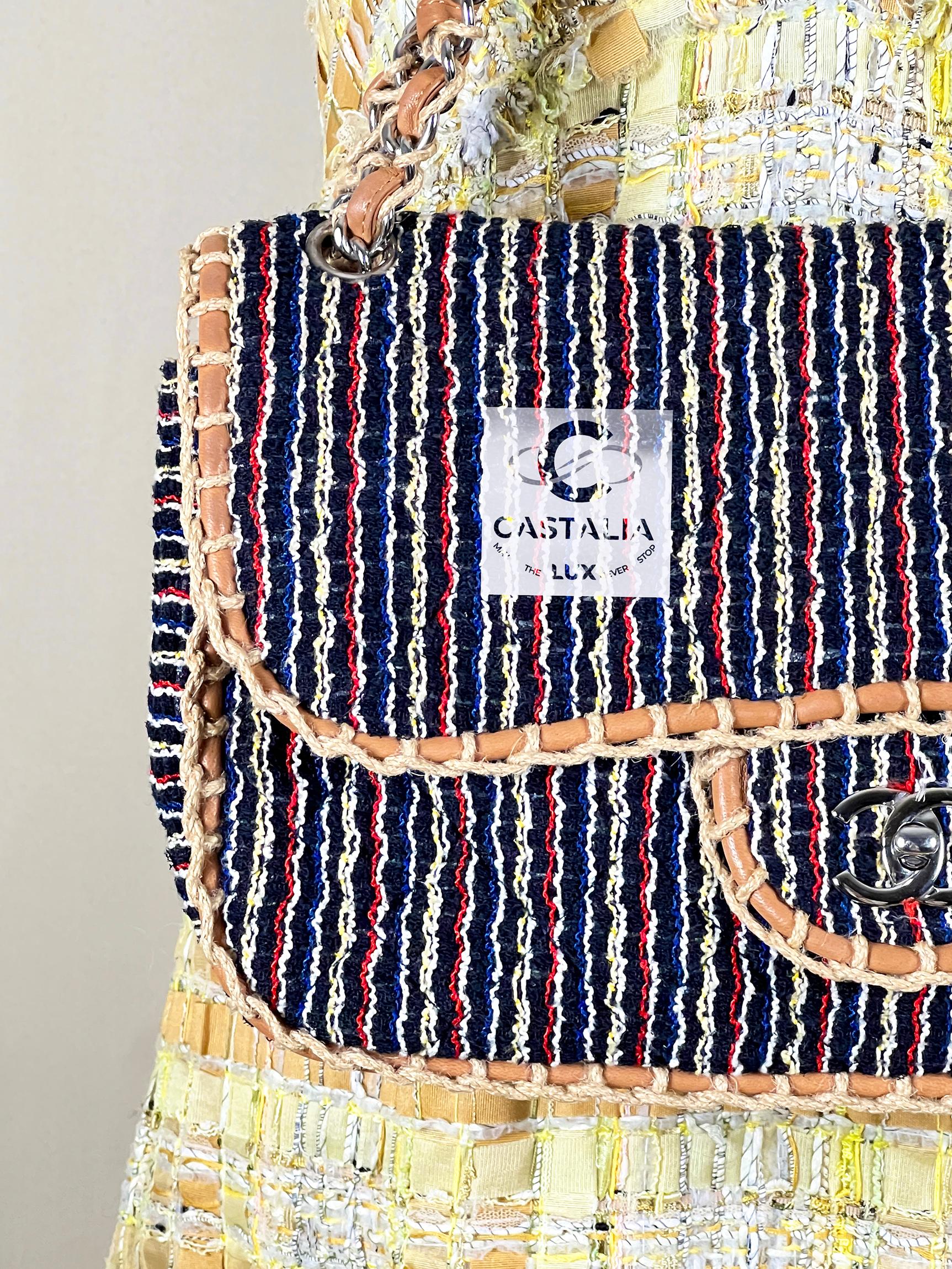 Chanel Rare Saint-Tropez Timeless Flap Tweed Bag 2