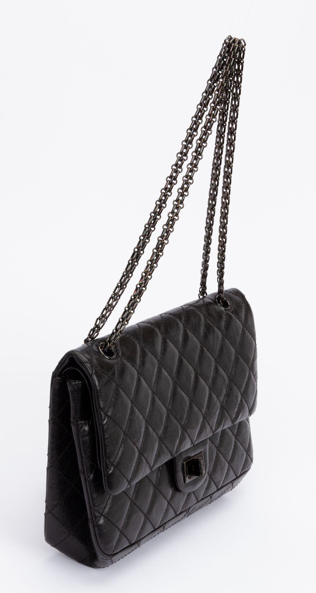 Chanel So Black Jumbo Flap - 7 For Sale on 1stDibs