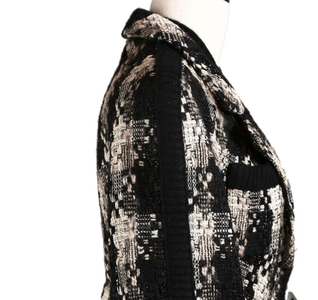 Chanel Rare Stunning Tweed Dress Coat 44 FR In condizioni ottime in vendita a Dubai, AE