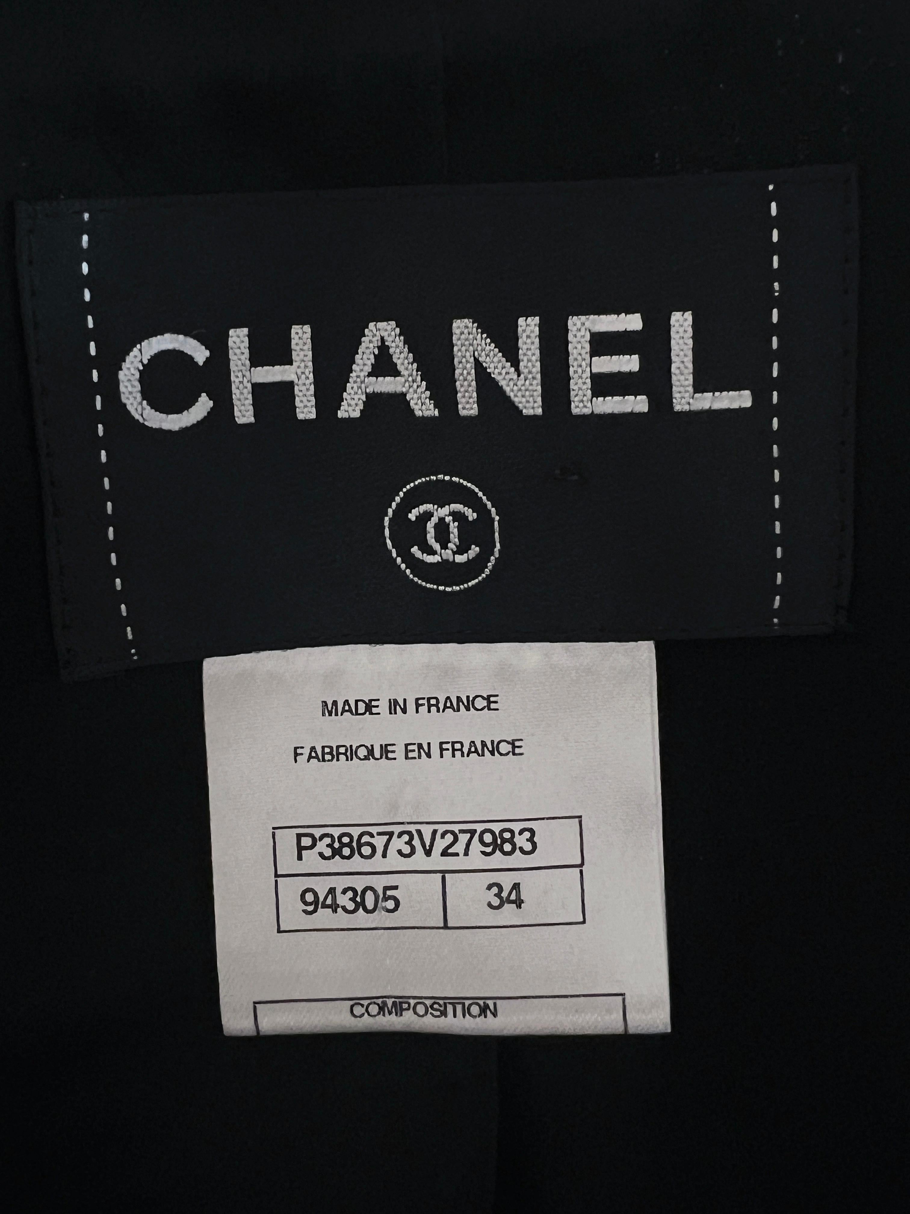 Chanel Rare Timeless CC Buttons Black Tweed Jacket 11