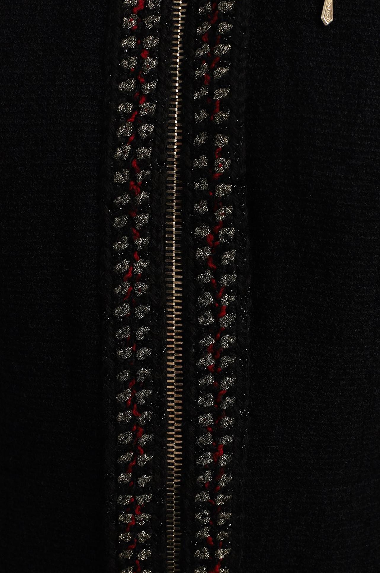 Chanel Rare Timeless CC Buttons Black Tweed Jacket 2