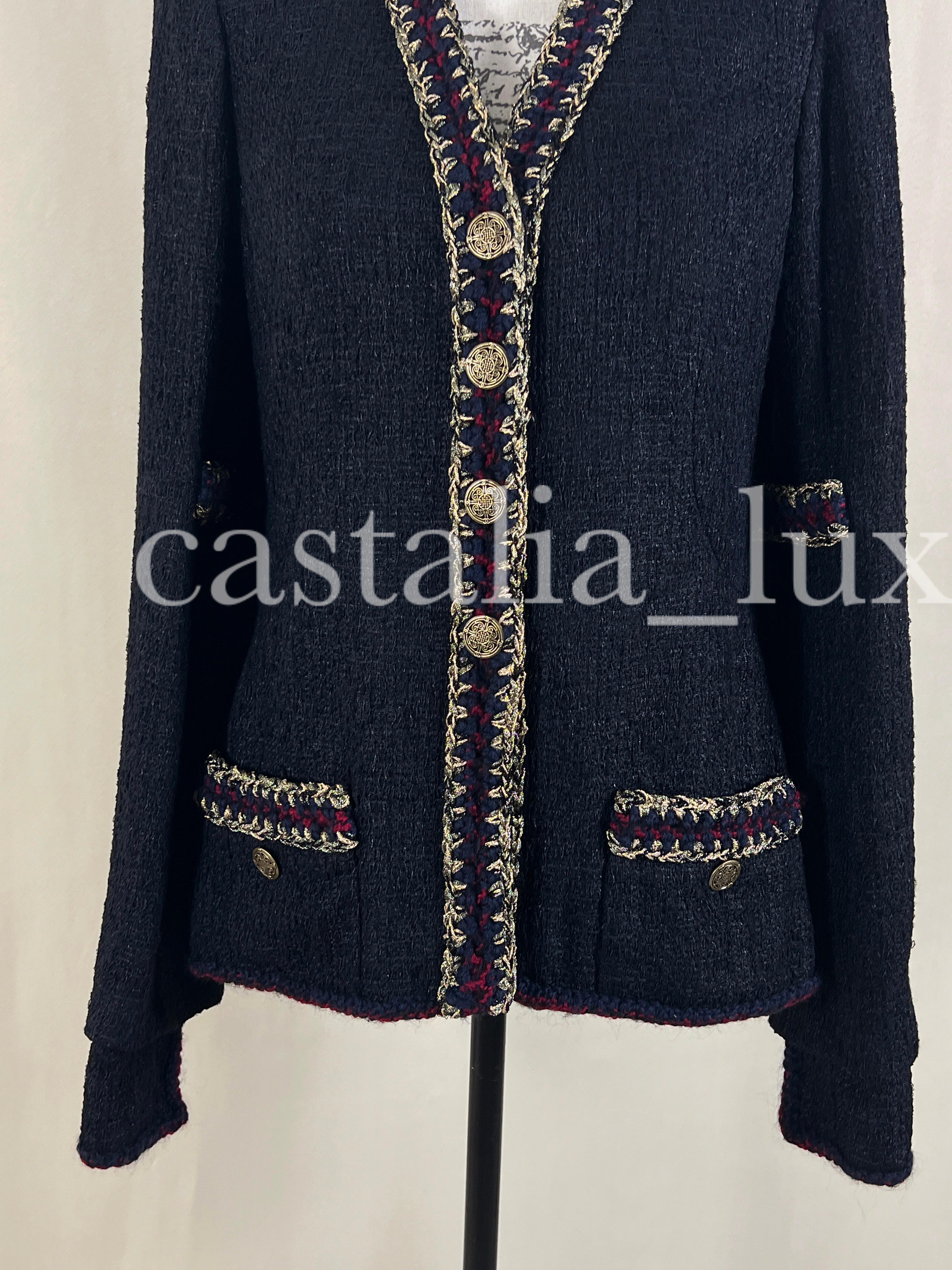 Chanel Rare Timeless CC Buttons Black Tweed Jacket 5