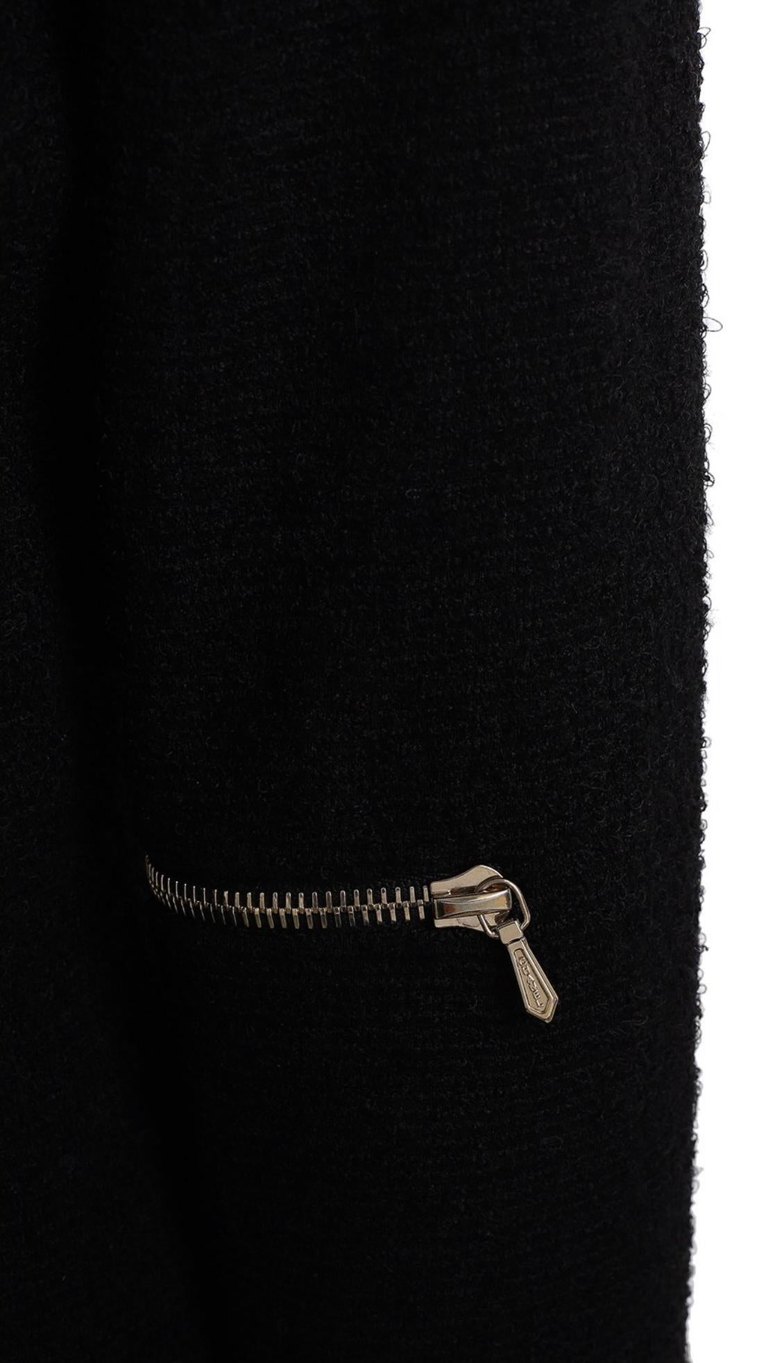 Chanel Rare Timeless CC Buttons Black Tweed Jacket 5
