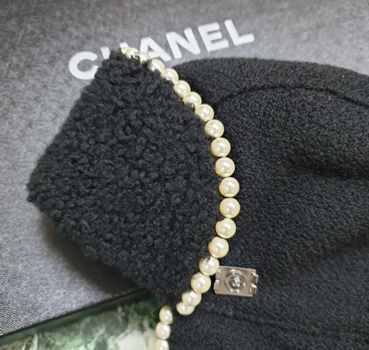 Chanel Rare Trapper Pearl Hat 1