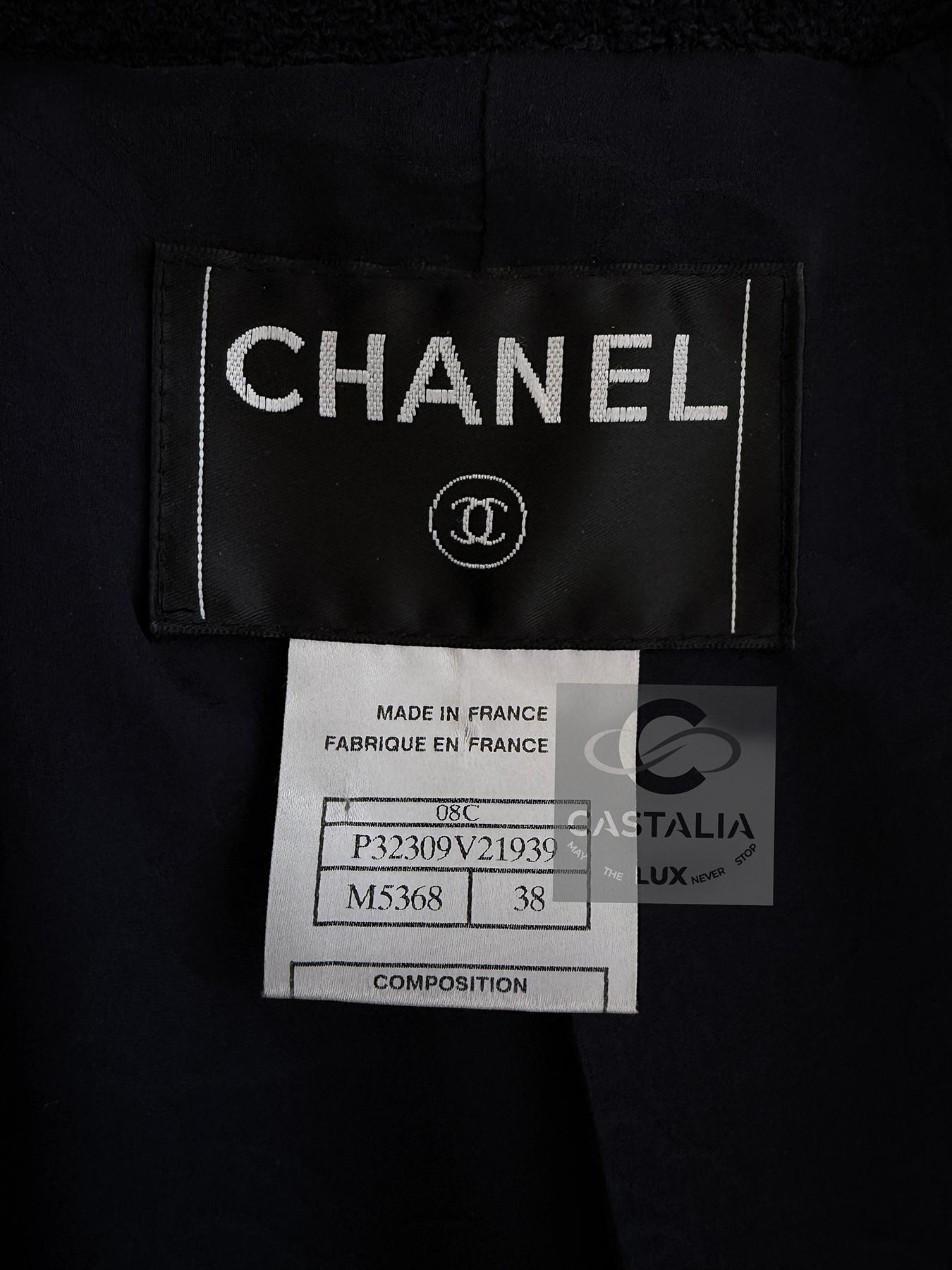 Trench-coat Chanel Rare Vintage Airplane Collection en tweed 38 FR en vente 15