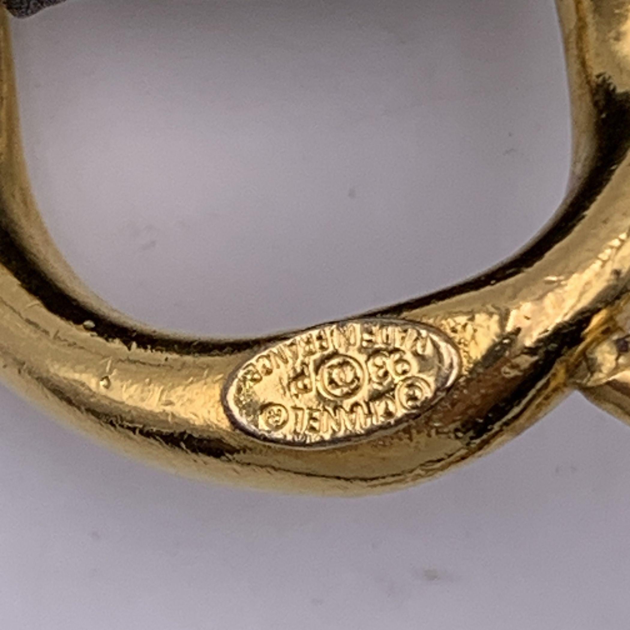 Chanel Rare Vintage Gold Metal Spell Out Coco Chanel Chain Belt For Sale 1