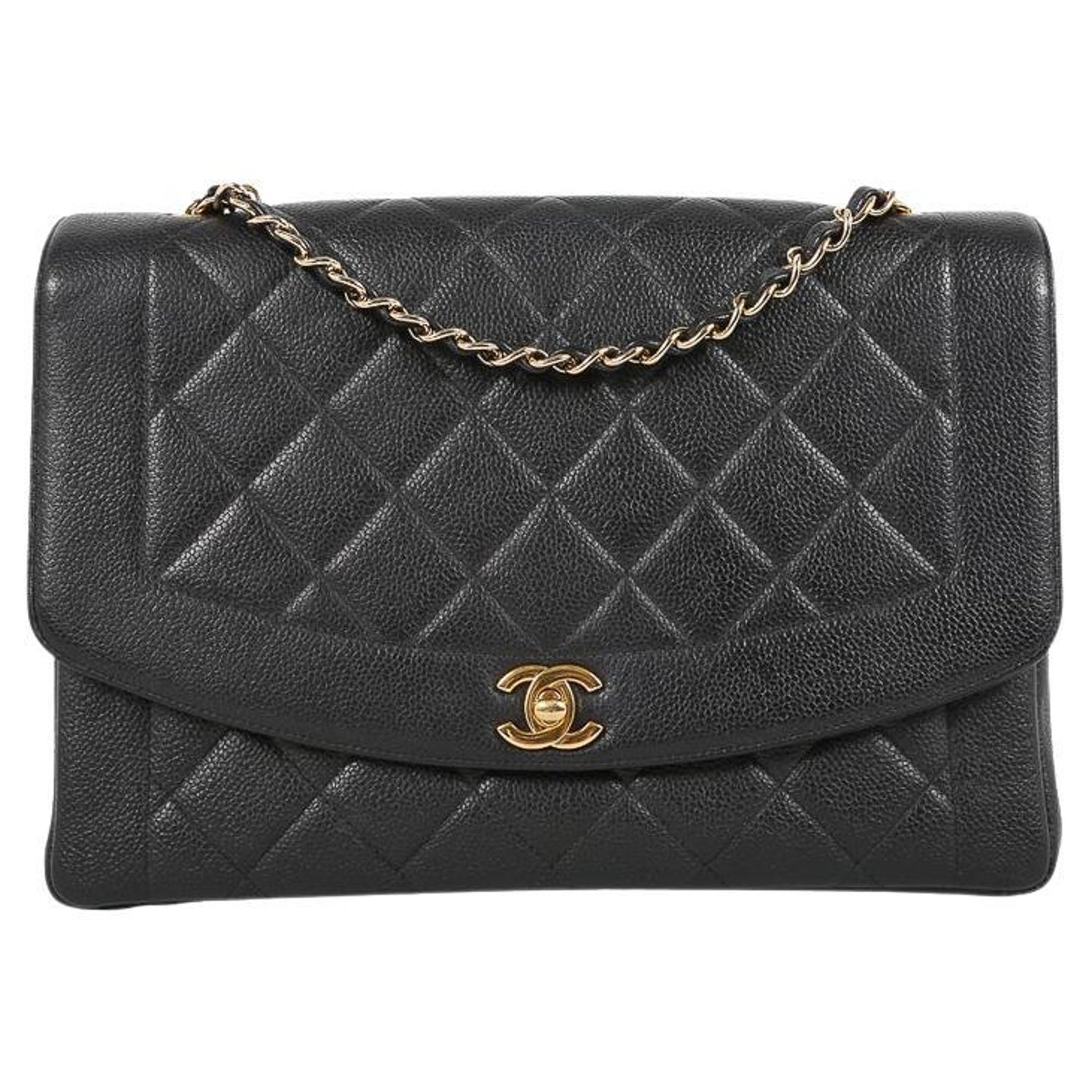 WOMENS DESIGNER Chanel Classic Jumbo Double Flap Chevron - Black Silver For  Sale at 1stDibs