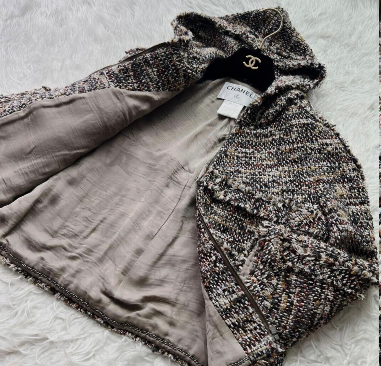 Chanel Rare Vintage Tweed Jacket 36 FR 1