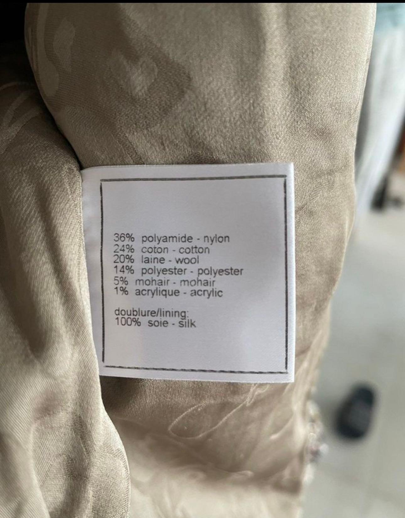 Chanel Rare Vintage Tweed Jacket 36 FR 4