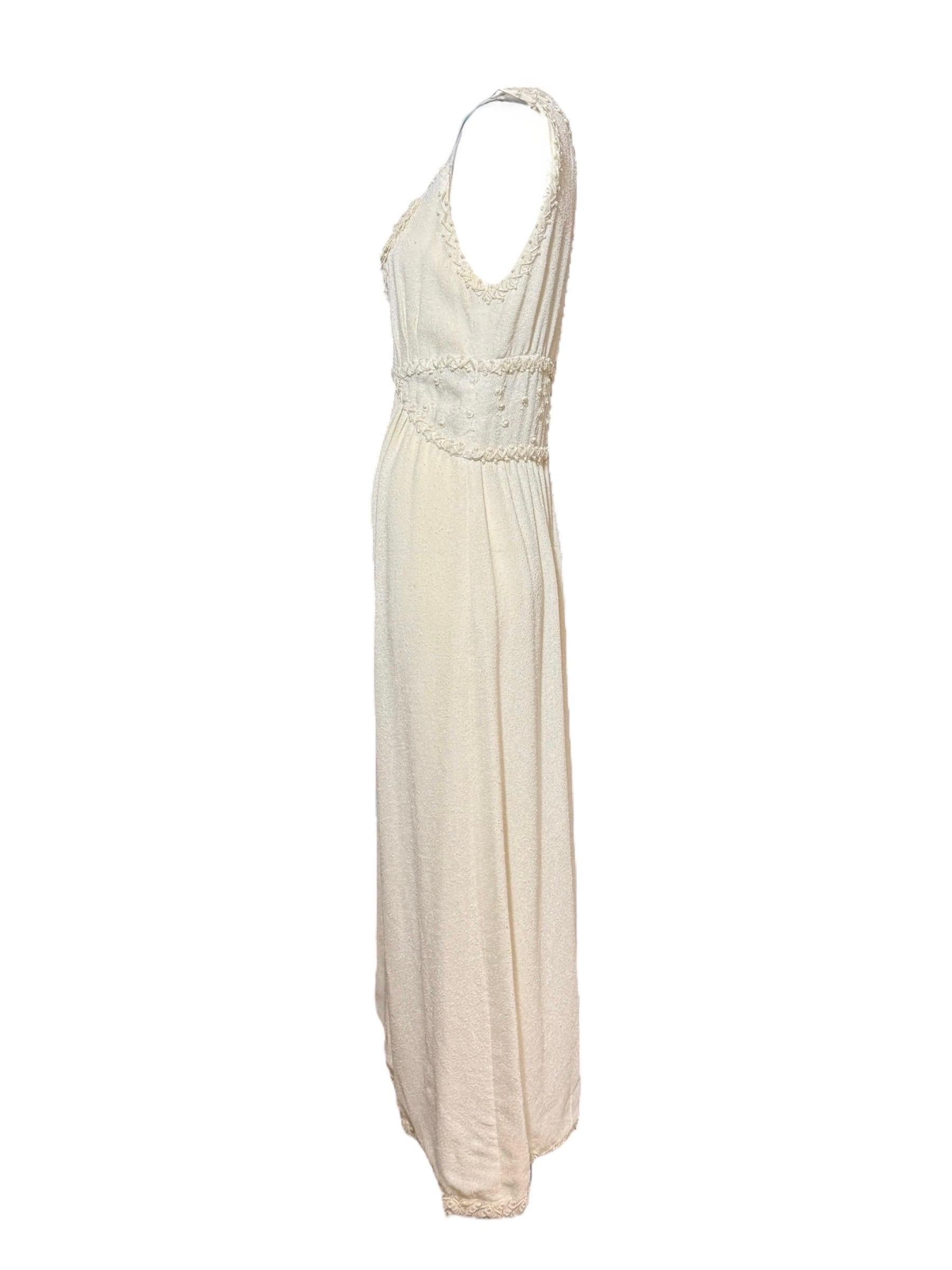 Chanel Raro Abito d'archivio bianco impreziosito e ricamato - Primavera/Estate 1998 in vendita 5