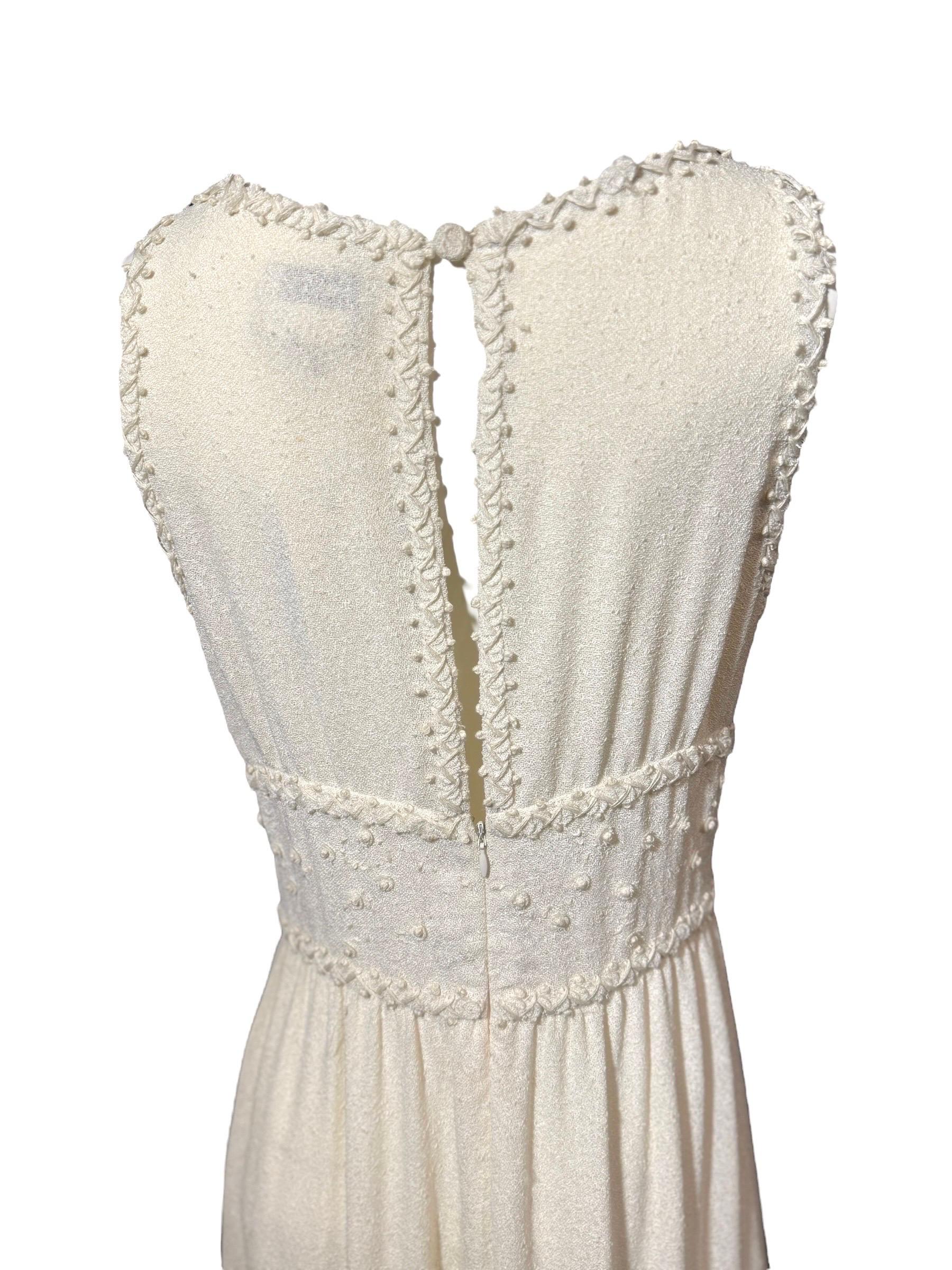 Chanel Raro Abito d'archivio bianco impreziosito e ricamato - Primavera/Estate 1998 in vendita 6