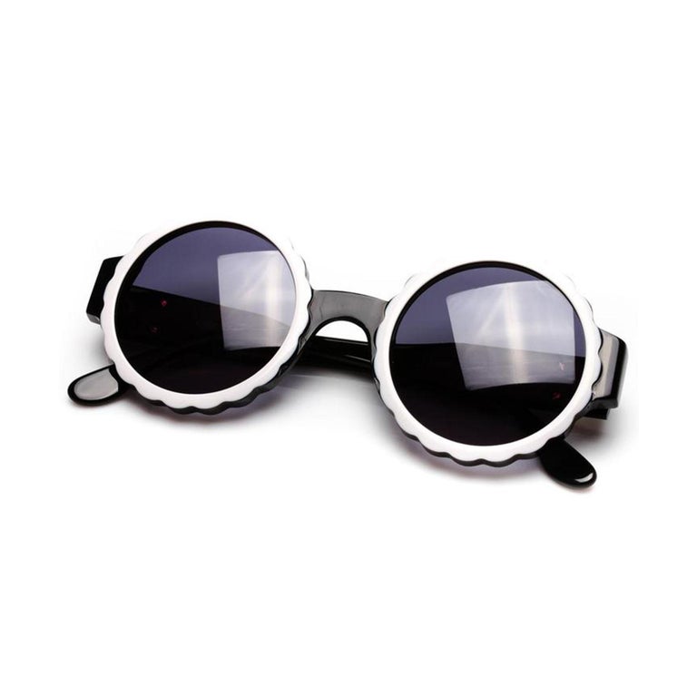 Chanel Rare White Vintage 90's Sunglasses For Sale 1