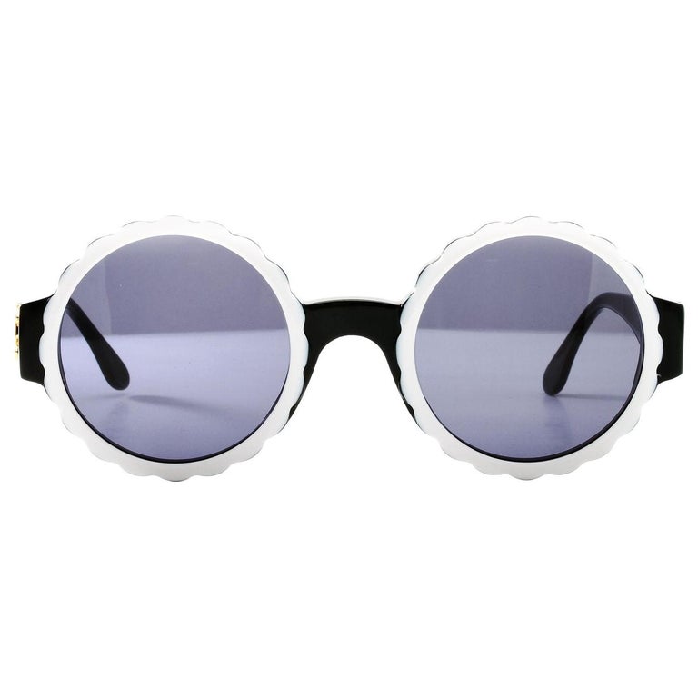 Chanel Rare White Vintage 90's Sunglasses For Sale