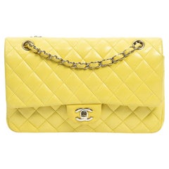 Chanel Rare Yellow Medium Double Flap Bag