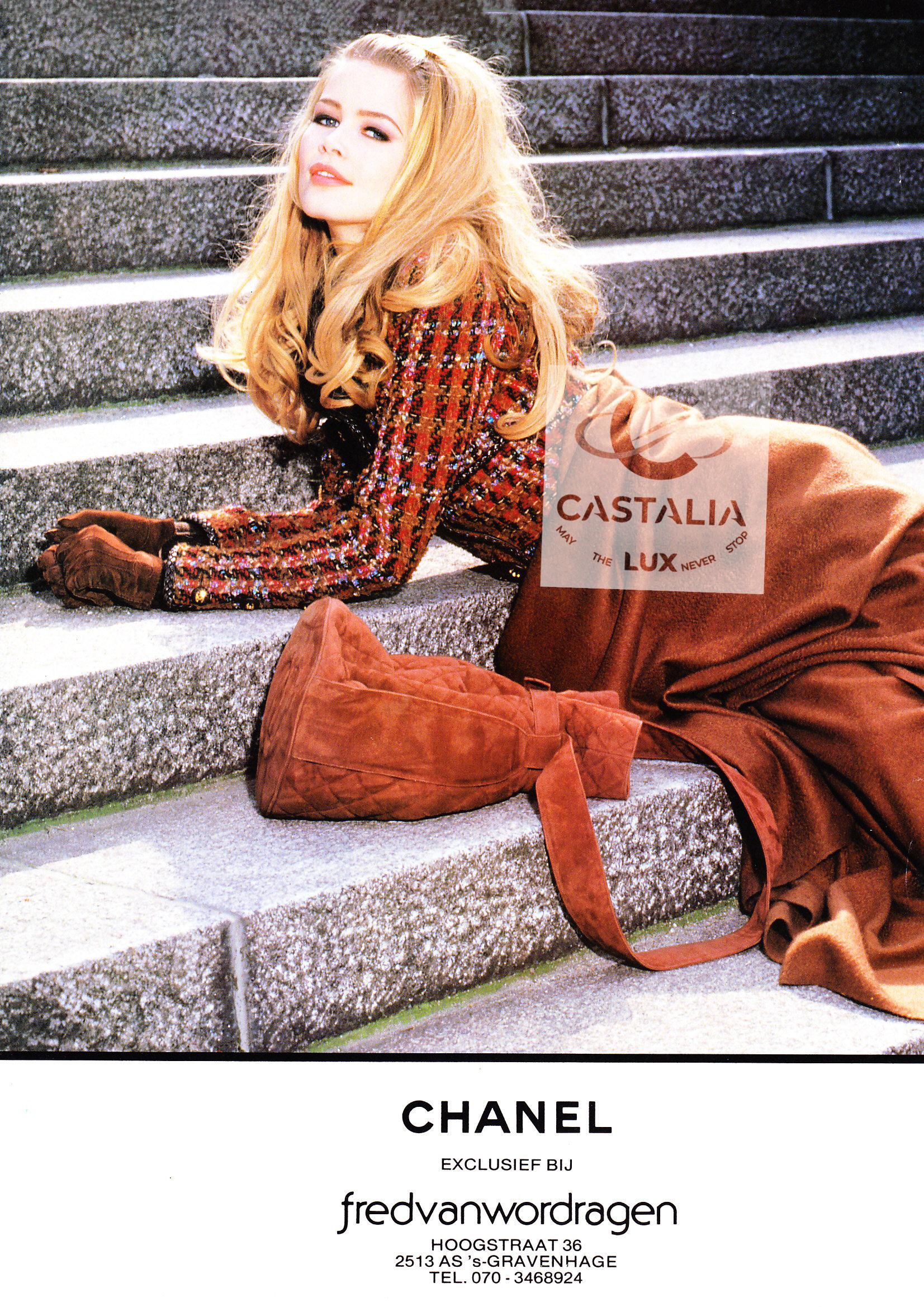 Chanel Rarest 1993 Supermodel Style Brown Tweed Jacket 38 FR In Excellent Condition For Sale In Dubai, AE
