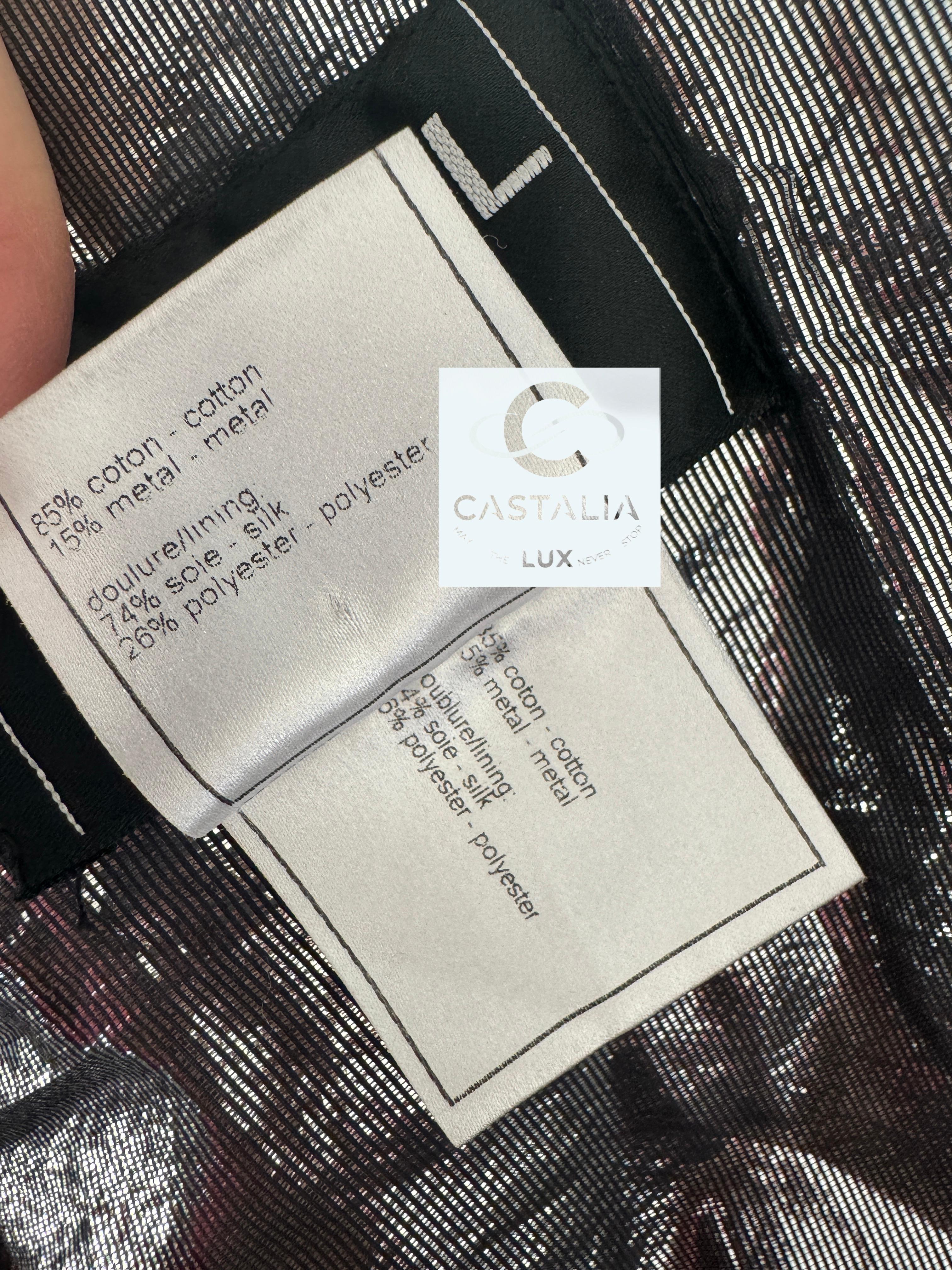Chaqueta motera de terciopelo con ribete de cadena Chanel Rarísima 9