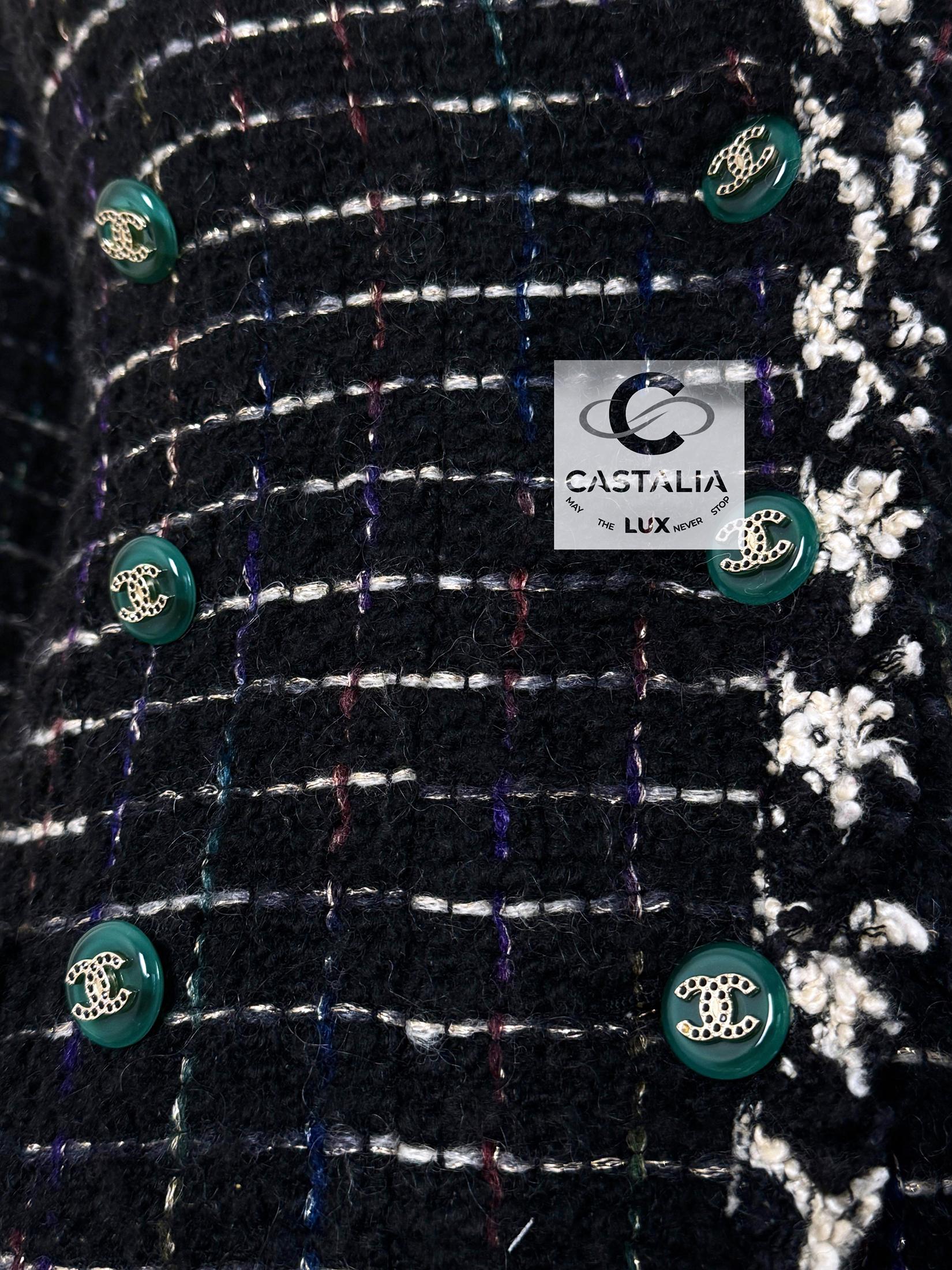 Chanel Rarest Collector Black Tweed Jacket 6