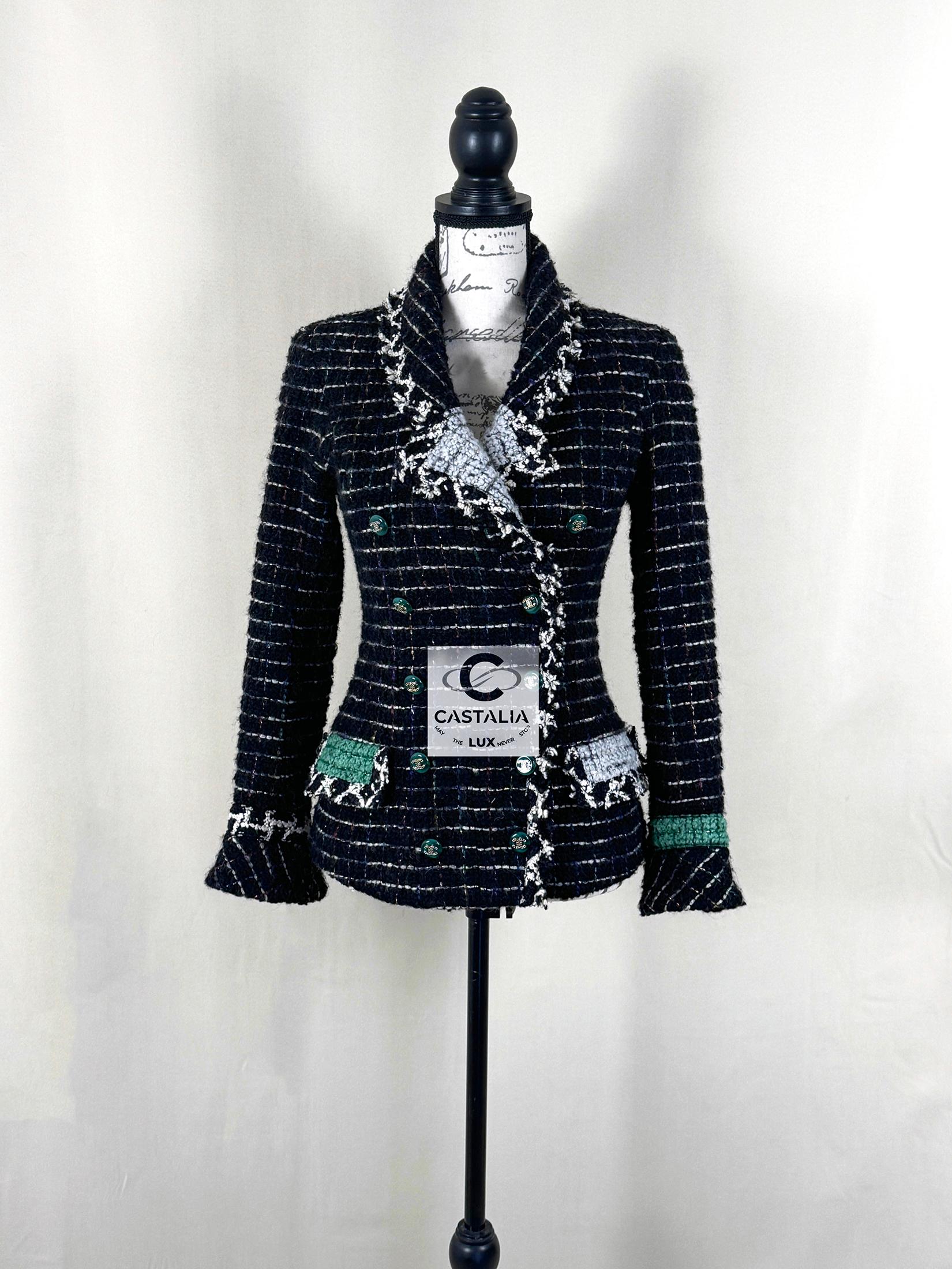 Chanel Rarest Collector Black Tweed Jacket 2